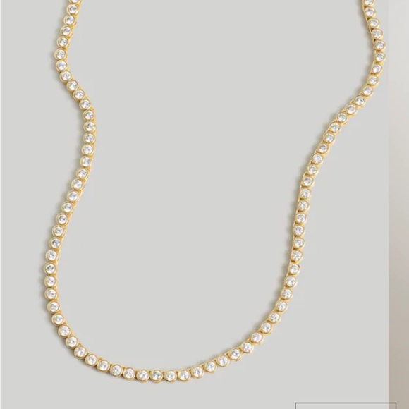 Madewell The Tennis Collection Bezel Set Crystal Necklace - Picture 5 of 6